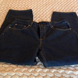 Levi's Striped Blue Jeans